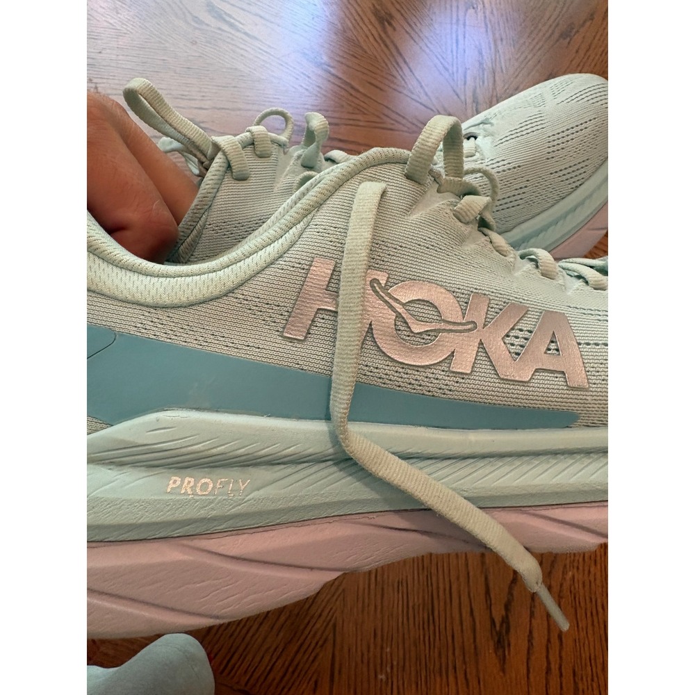 Hoka Mach 4 Running Shoes Womens 9 Blue Glass Seafoam 1113529 BGCS - Picture 8 of 9